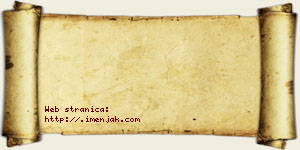 Tijana Stojmenović vizit kartica